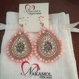 Nakamol Chicago Pink Beaded Earrings